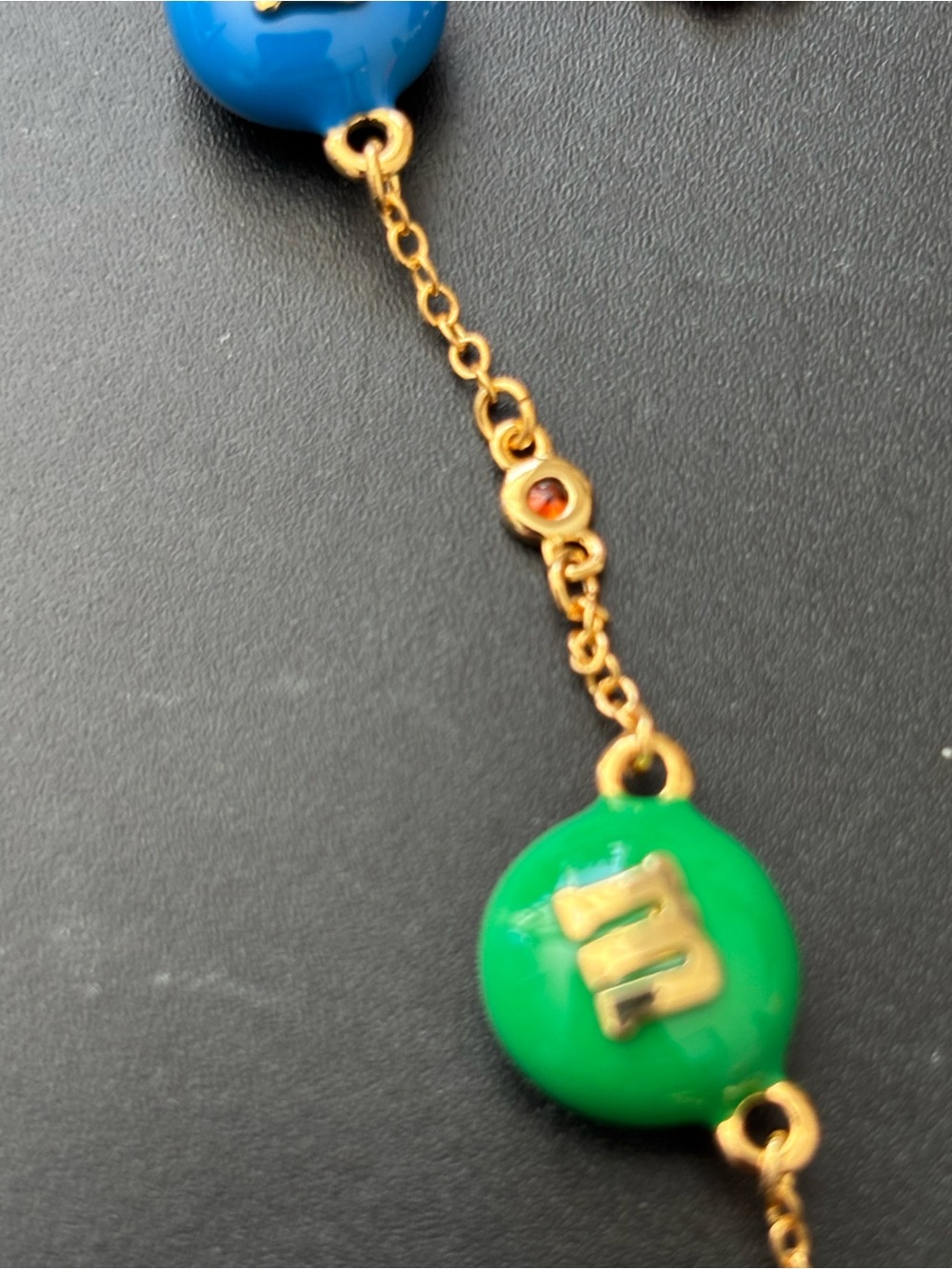 NWOT Kate spade Gold-Tone Multicolor Candy Charm Necklace - Picture 5 of 7